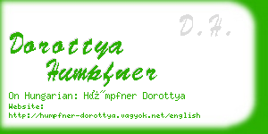 dorottya humpfner business card